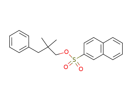 Molecular Structure of 524698-47-3 (2-Naphthalenesulfonic acid, 2,2-dimethyl-3-phenylpropyl ester)