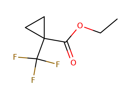 Molecular Structure of 139229-57-5 (ethyl 1-(trifluoroMethyl)cyclopropanecarboxylate)
