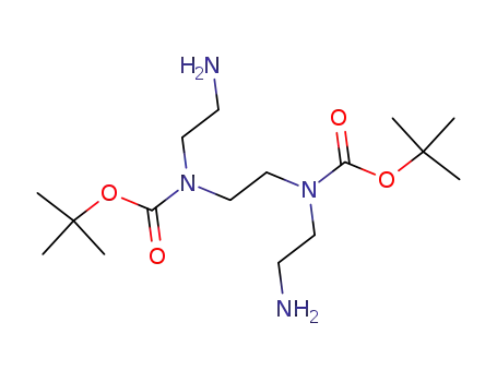 Molecular Structure of 206531-21-7 (Carbamic acid, 1,2-ethanediylbis[(2-aminoethyl)-, bis(1,1-dimethylethyl)
ester)