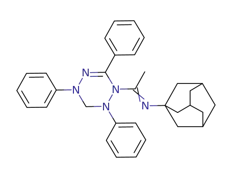 2,4,6-triphenyl-1-<N-(1-adamantyl)methylcarbonimidoyl>-1,2,3,4-tetrahydro-1,2,4,5-tetrazine