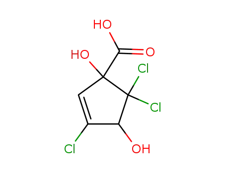 1,4-dihydroxy-3,5,5-trichloro-2-cyclopentene-1-carboxylic acid
