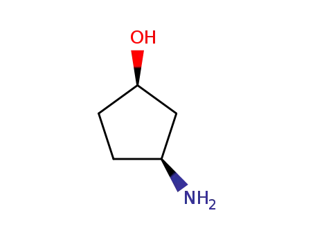 Molecular Structure of 1110772-05-8 ((1R,3S)-3-Aminocyclopentanol)
