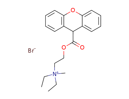 Ethanaminium,N,N-diethyl-N-methyl-2-[(9H-xanthen-9-ylcarbonyl)oxy]-, bromide (1:1)
