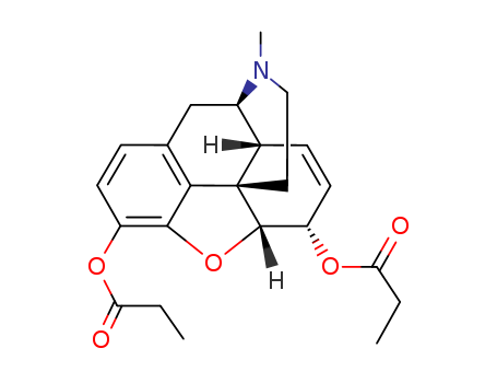 Morphinan-3,6-diol,7,8-didehydro-4,5-epoxy-17-methyl- (5a,6a)-, dipropanoate (ester) (9CI)
