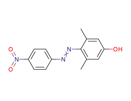 Molecular Structure of 1435-62-7 (Phenol, 3,5-dimethyl-4-[(4-nitrophenyl)azo]-)