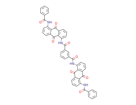 Molecular Structure of 6370-78-1 (N,N'-bis[5-(benzoylamino)-9,10-dihydro-9,10-dioxo-1-anthryl]isophthaldiamide)