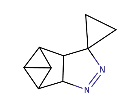 Molecular Structure of 176172-16-0 (spiro<7,8-diazatetracyclo<4.3.0.0<sup>2,4</sup>.0<sup>3,5</sup>>non-7-ene-9,1'-cyclopropane>)