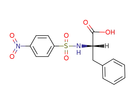Molecular Structure of 64501-87-7 (N-(4-NITROPHENYLSULFONYL)-L-PHENYLALANINE)