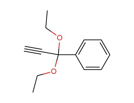 Molecular Structure of 87406-33-5 (1-phenyl-propynone-diethylacetal)