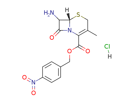 5-Thia-1-azabicyclo[4.2.0]oct-2-ene-2-carboxylicacid, 7-amino-3-methyl-8-oxo-, (4-nitrophenyl)methyl ester, monohydrochloride,(6R-trans)- (9CI)