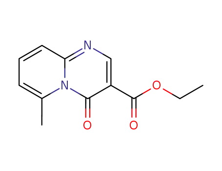 Molecular Structure of 16867-53-1 (6-Methyl-4-oxo-4H-pyrido[1,2-a]pyrimidine-3-carboxylic acid ethyl ester)