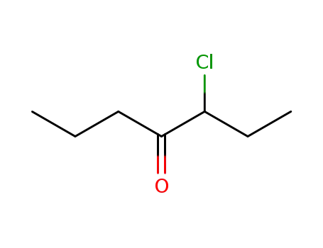Molecular Structure of 61295-52-1 (3-chloroheptan-4-one)