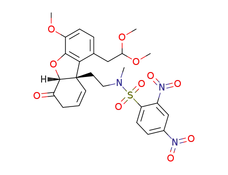 N-[2-[(5aR,9aS)-6,7-dihydro-1-(2,2-dimethoxyethyl)-4-methoxy-6-oxo-9a(5aH)-dibenzofuranyl]ethyl]-N-methyl-2,4-dinitrobenzenesulfonamide