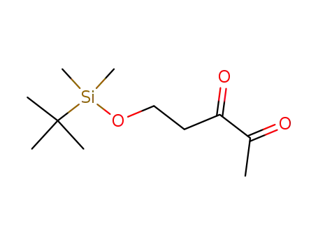 Molecular Structure of 195197-90-1 (2,3-Pentanedione, 5-[[(1,1-dimethylethyl)dimethylsilyl]oxy]-)