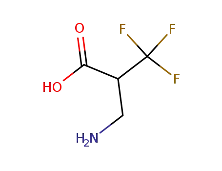 Molecular Structure of 122490-10-2 (3-AMINO-2-(TRIFLUOROMETHYL)PROPIONIC ACID)