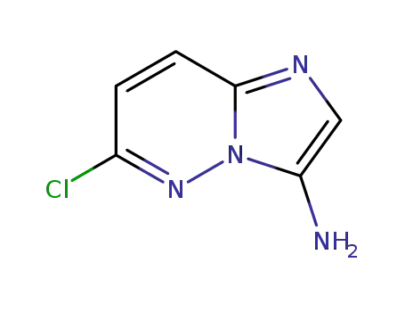 Molecular Structure of 166176-45-0 (6-CHLORO-IMIDAZO[1,2-B]PYRIDAZIN-3-AMINE)