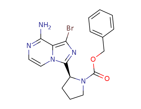 benzyl(S)-2-(8-amino-1-bromoimidazo[1,5-a]pyrazin-3-yl)pyrrolidine-1-carboxylate