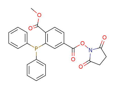 Benzoic acid, 4-[[(2,5-dioxo-1-pyrrolidinyl)oxy]carbonyl]-2-(diphenylphosphino)-, methyl ester