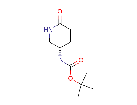 Molecular Structure of 172913-96-1 ((R)-tert-butyl 6-oxopiperidin-3-ylcarbamate)
