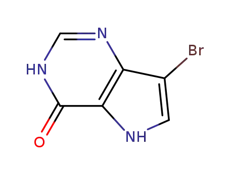 Molecular Structure of 93587-23-6 (7-BROMO-1,5-DIHYDRO-4H-PYRROLO[3,2-D]PYRIMIDIN-4-ONE)