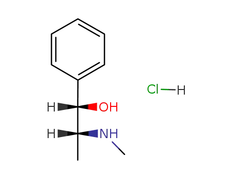 Molecular Structure of 134-71-4 (DL-Ephedrine hydrochloride)