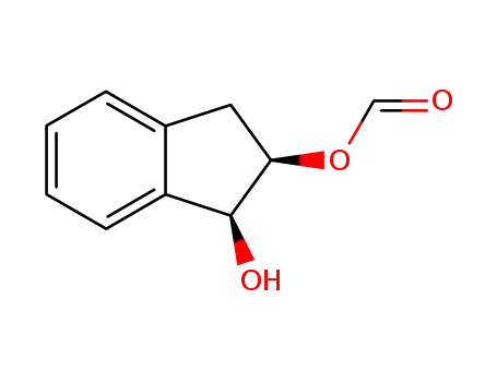 Molecular Structure of 90843-61-1 (1-hydroxy-2,3-dihydro-1H-inden-2-yl formate)