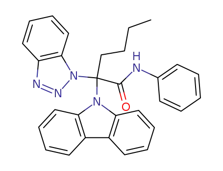 Molecular Structure of 136617-36-2 (2-Benzotriazol-1-yl-2-carbazol-9-yl-hexanoic acid phenylamide)