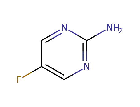 Molecular Structure of 1683-85-8 (2-Pyrimidinamine, 5-fluoro- (9CI))