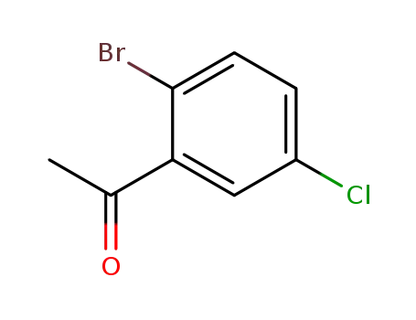 Molecular Structure of 935-99-9 (1-(2-bromo-5-chlorophenyl)ethanone)