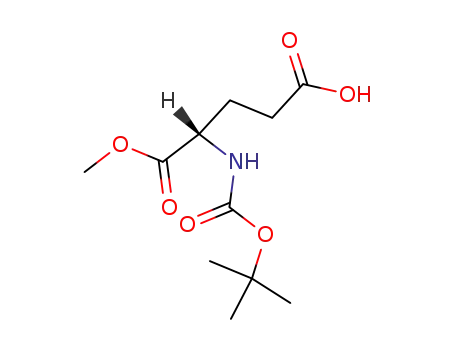 Molecular Structure of 72086-72-7 (BOC-GLU-OME)