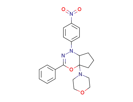 Cyclopent[e][1,3,4]oxadiazine,
1,4a,5,6,7,7a-hexahydro-4a-(4-morpholinyl)-1-(4-nitrophenyl)-3-phenyl-
