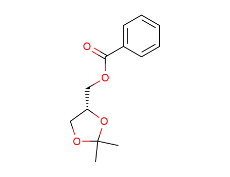 Molecular Structure of 51432-60-1 (1,3-Dioxolane-4-methanol, 2,2-dimethyl-, benzoate, (4R)-)