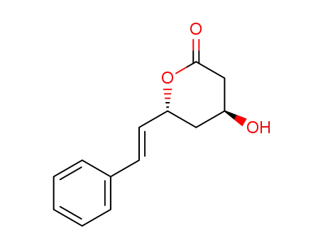 (4S,6R,E)-4-hydroxy-6-(2-phenylethenyl)-tetrahydropyran-2-one