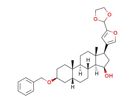4-(3'β-benzyloxy-15'β-hydroxy-5'β-androstan-17'β-yl)furan-2-carbaldehyde ethylene acetal