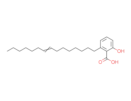 Molecular Structure of 76261-14-8 (Benzoic acid, 2-hydroxy-6-(8-pentadecenyl)-)