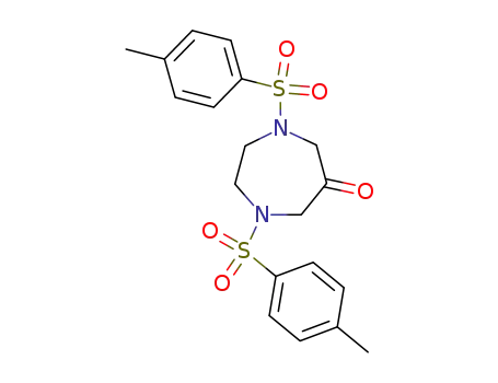 Molecular Structure of 203722-04-7 (1,4-bis(toluene-4-sulfonyl)-[1,4]diazepan-6-one)