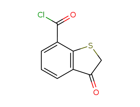 Molecular Structure of 141399-96-4 (Benzo[b]thiophene-7-carbonyl chloride, 2,3-dihydro-3-oxo- (9CI))