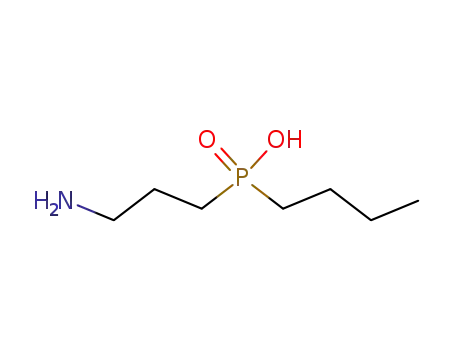 Molecular Structure of 123690-78-8 (P-(3-aMinopropyl)-P-butyl-Phosphinic acid)