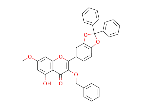 3-(benzyloxy)-2-(2,2-diphenylbenzo[d][1,3]dioxol-5-yl)-5-hydroxy-7-methoxy-4H-chromen-4-one