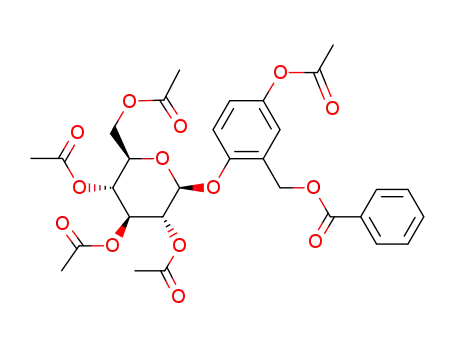 2-[(Benzoyloxy)methyl]-4-acetyloxyphenyl 2-O,3-O,4-O,6-O-tetraacetyl-β-D-glucopyranoside