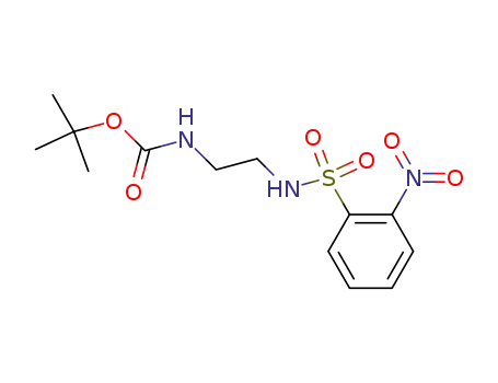 Molecular Structure of 214000-16-5 (tert-butyl 2-(2-nitrophenylsulfonamido)ethylcarbamate)