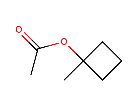 Molecular Structure of 20434-37-1 (1-methylcyclobutanol acetate)