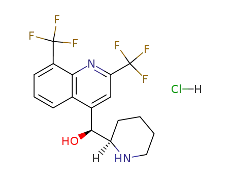 (S)-[2,8-비스(트리플루오로메틸)퀴놀린-4-일]-[(2R)-2-피페리딜]메탄올 염산염
