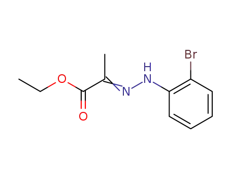 Molecular Structure of 18474-55-0 ((E)-ethyl 2-(2-(2-bromophenyl)hydrazono)propanoate)