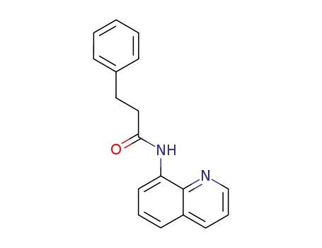 Molecular Structure of 867347-49-7 (3-phenyl-N-(quinoline-8-yl)propionamide)