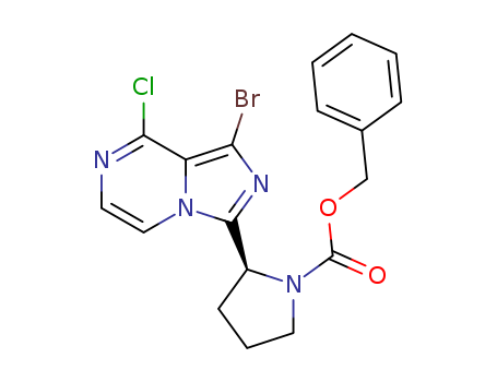 (S)-benzyl 2-(1-bromo-8-chloroimidazo[1,5-a]pyrazin-3-yl)pyrrolidine-1-carboxylate1(S)