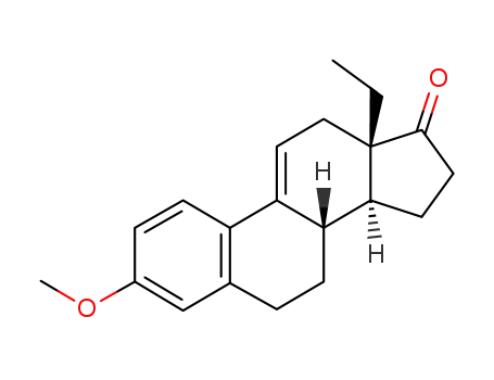 Molecular Structure of 19882-75-8 (13-Ethyl-3-methoxygona-1,3,5<sup>(10)</sup>,9<sup>(11)</sup>-tetraen-17-one)