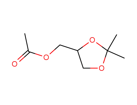 Molecular Structure of 121348-86-5 ((2,2-dimethyl-1,3-dioxolan-4-yl)methyl acetate)