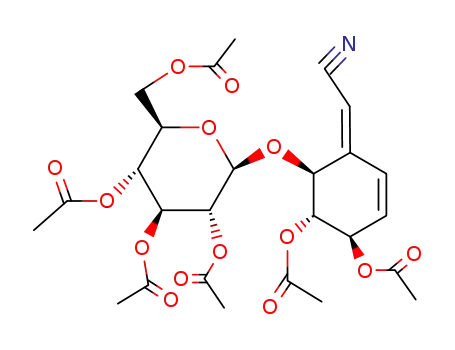 (2Z)-{(4R,5S,6S)-4,5-diacetoxy-6-[(2,3,4,6-tetra-O-acetyl-β-D-glucopyranosyl)oxy]cyclohex-2-en-1-ylidene}acetonitrile