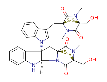3,11a-Epidithio-11aH-pyrazino[1',2':1,5]pyrrolo[2,3-b]indole-1,4-dione,2,3,5a,6,10b,11-hexahydro-3-(hydroxymethyl)-10b-[(1S,4S)-3-[[4-(hydroxymethyl)-5,7-dimethyl-6,8-dioxo-2,3-dithia-5,7-diazabicyclo